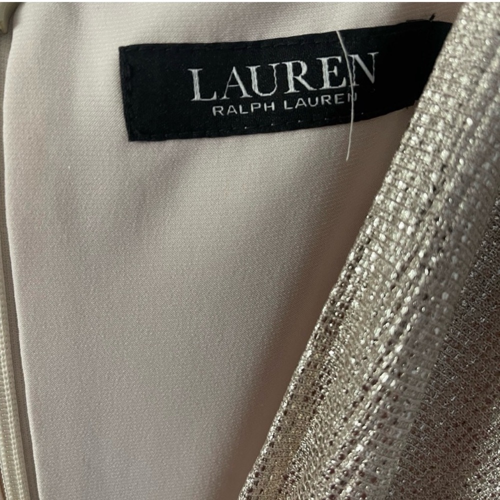 ❌SOLD ❌Ralph Lauren Gold Shimmer Maxi Dress | Size S - Picture 3 of 14